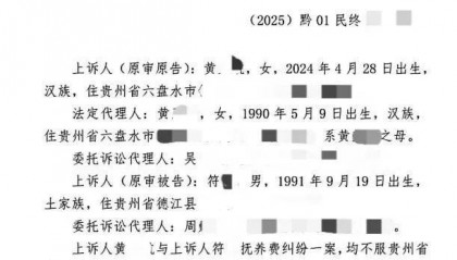 百万粉丝网红出轨粉丝意外产子不给抚养费,法院判其月付抚养费1100元