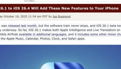 iOS 26.1 至 26.4：新系统将为你的 iPhone 带来这些新功能
