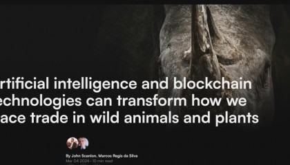 人工智能与区块链：颠覆野生动植物贸易监测的革命性手段