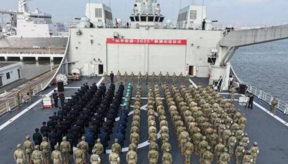 南部战区：中方参演部队已从军港出征