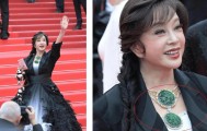 74岁刘晓庆戛纳红毯状态超好！AI换脸写真神器一键生成明星同款红毯大片！